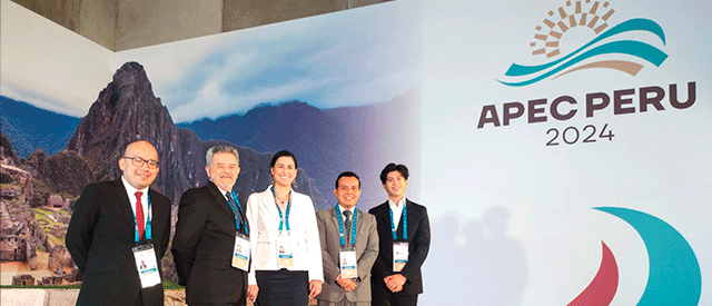 Research affiliates Alejandro Flores and Cathy Rubiños participate in APEC workshop