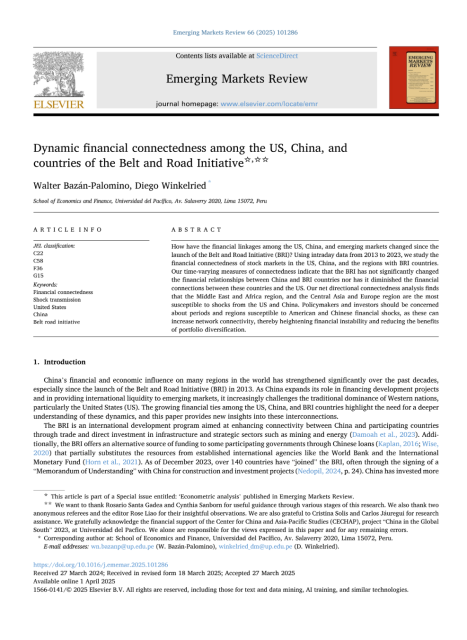 Dynamic financial connectedness among the US, China, and countries of the Belt and Road Initiative