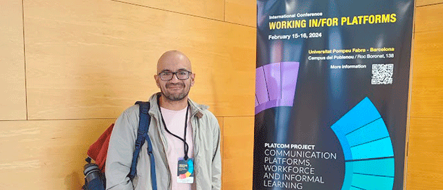 Omar Manky takes part in the Working in/for Platforms International Conference