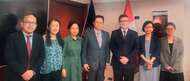 The President of the Shanghai International Studies University visits Universidad del Pacífico